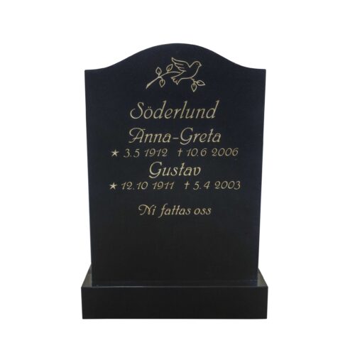 Klassisk stående gravsten