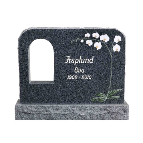 Gravsten med rundade hörn